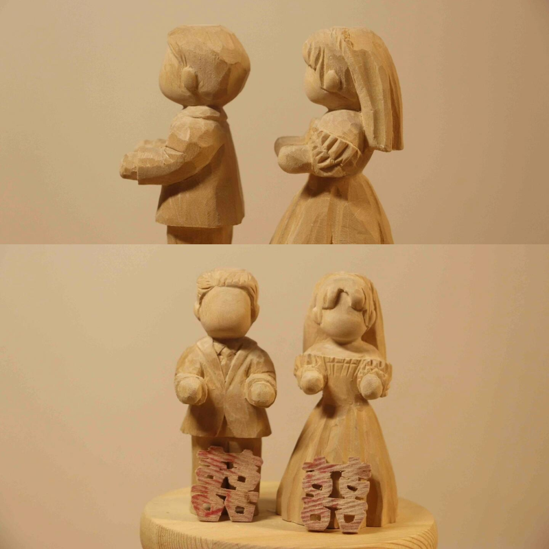 Custom Wedding Photo Scene Wooden Sculpture | A Timeless Gift to Celebrate Love