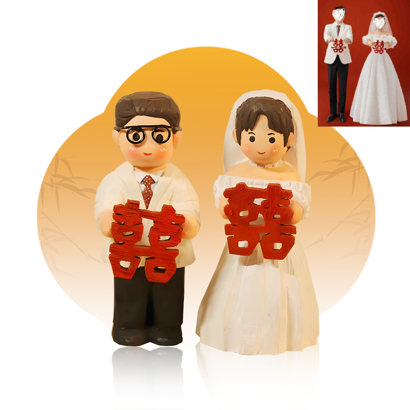 Custom Wedding Photo Scene Wooden Sculpture | A Timeless Gift to Celebrate Love